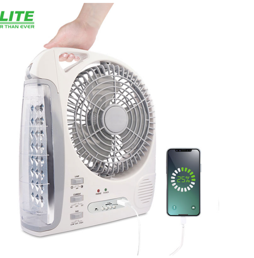🔥🔥🔥Charger portable Multi Function fan with AM FM Radio  solar Rechargeable🔥🔥🔥