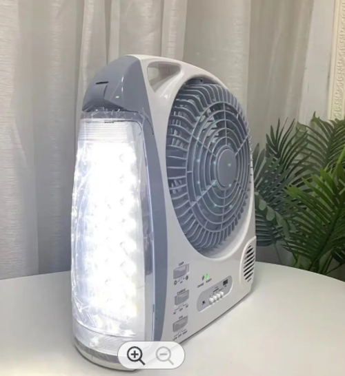 🔥🔥🔥Charger portable Multi Function fan with AM FM Radio  solar Rechargeable🔥🔥🔥