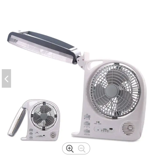 🔥🔥🔥Charger portable Multi Function fan with AM FM Radio  solar Rechargeable🔥🔥🔥