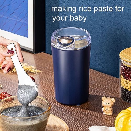 Mini Electric Coffee Bean Grinder Nut Herb Spice Crusher Mill Blender Portable