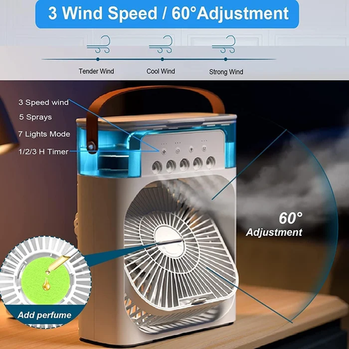 (💥SUMMER HOT SALE- 47% OFF💥)Portable Ice Fan Air Cooler With water For Frost Cube Fan