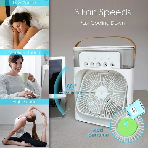 (💥SUMMER HOT SALE- 47% OFF💥)Portable Ice Fan Air Cooler With water For Frost Cube Fan