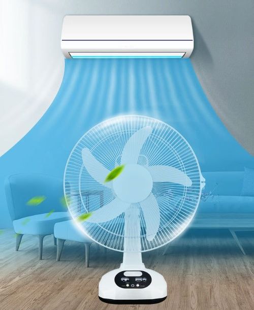 High Quality Home Use Cooling Battery Solar Electric Table Fan Rechargeable DC 12 Inch Wind Solar Fan with LED Lamp