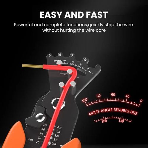 5-in-1 Cable Crimping Tool Wire Stripper Cutter Multipurpose Electricians Pliers