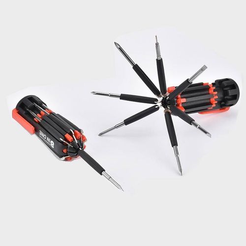 8 in 1  Multifunctional Portable Mini Screwdriver Set with LED Torch