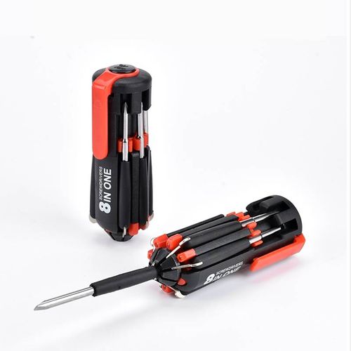 8 in 1  Multifunctional Portable Mini Screwdriver Set with LED Torch