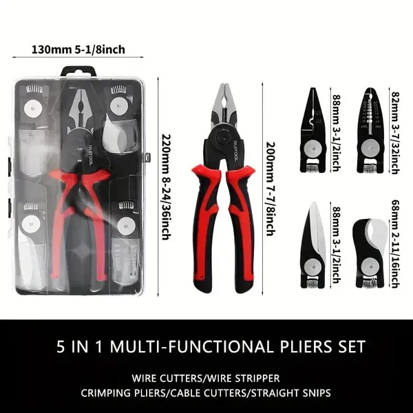 5-in-1 set with detachable blade holder