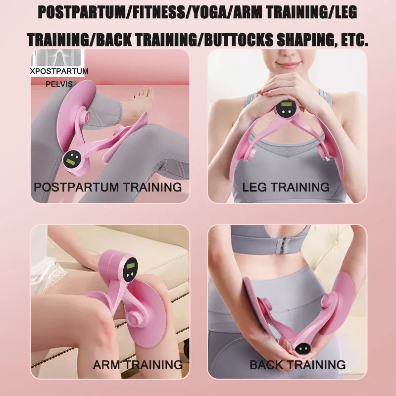 Intelligent Counting And Timing Beauty Leg Clip Exercise Leg Pelvic Floor Muscle Trainer