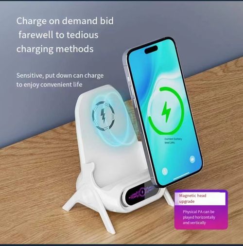 🚀🔥📲Last day sale 50%🔥Mini chair wireless fast charger multi-function mobile phone holder⚡️✨🚀Ghana cash on delivery📲