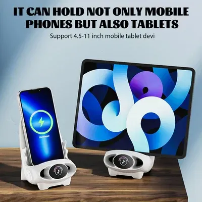 🚀🔥📲Last day sale 50%🔥Mini chair wireless fast charger multi-function mobile phone holder⚡️✨🚀Ghana cash on delivery📲
