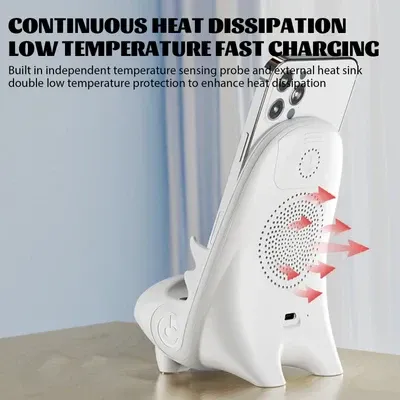 🚀🔥📲Last day sale 50%🔥Mini chair wireless fast charger multi-function mobile phone holder⚡️✨🚀Ghana cash on delivery📲