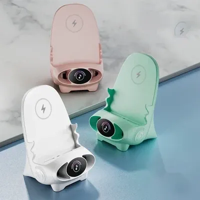 🚀🔥📲Last day sale 50%🔥Mini chair wireless fast charger multi-function mobile phone holder⚡️✨🚀Ghana cash on delivery📲