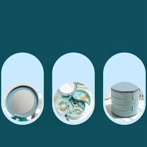 4 Layers Rotatable Jewelry Storage Box✨🚀50% time limit🚀Akra cash on delivery