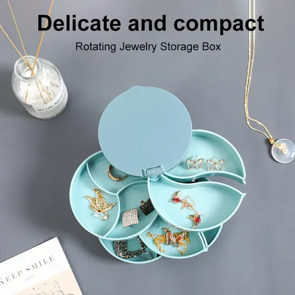 4 Layers Rotatable Jewelry Storage Box✨🚀50% time limit🚀Akra cash on delivery