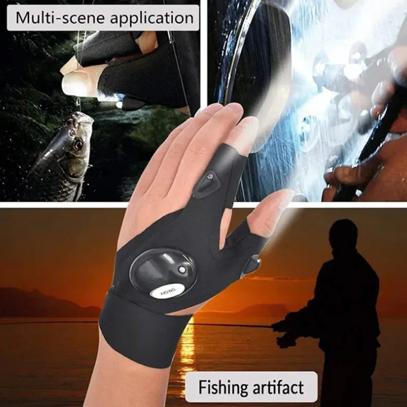 🔥💯💡LED Gloves with Waterproof Lighting🔦(1 Pair)🎉👇