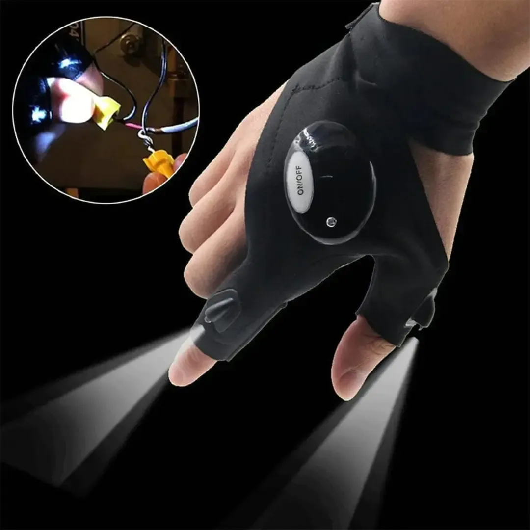 🔥💯💡LED Gloves with Waterproof Lighting🔦(1 Pair)🎉👇
