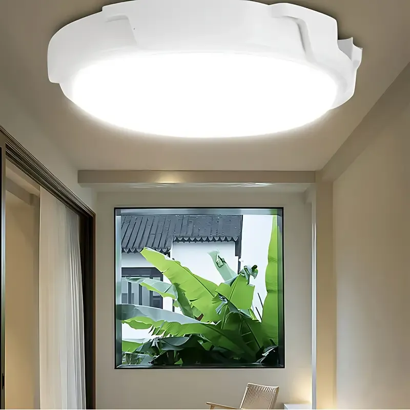1pc Solar LED Ceiling Light, Indoor Balcony Garden Ceiling Light, Waterproof Outdoor Garden Decoration, Home Porch Smart Light