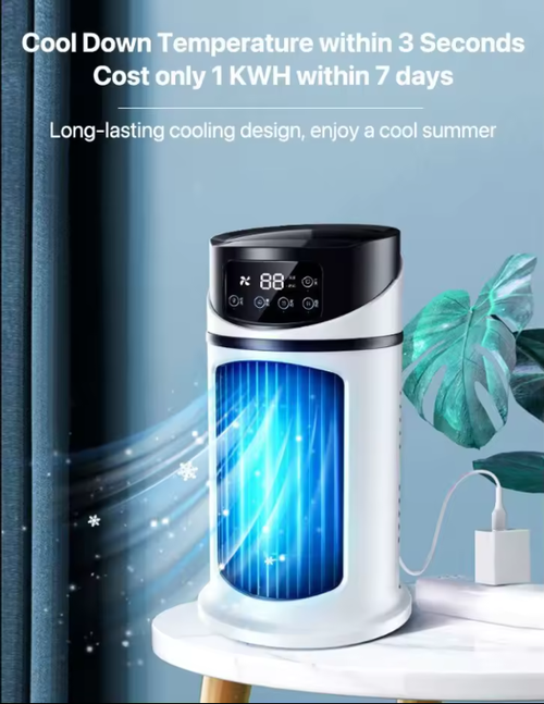 Mini desktop water cooling fan