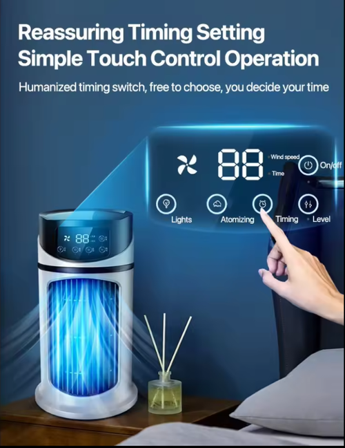Mini desktop water cooling fan