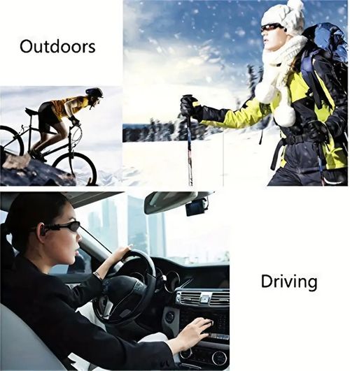 Smart Driving Glasses With Wireless Headphones For Music, Calls & Navigation, Glasses Stereo Wireless Headphones With Microphone Glasses Noise Cancelling Earphones Sports Headphones, Stereo Earphones Wireless Headset With Mic Glasses