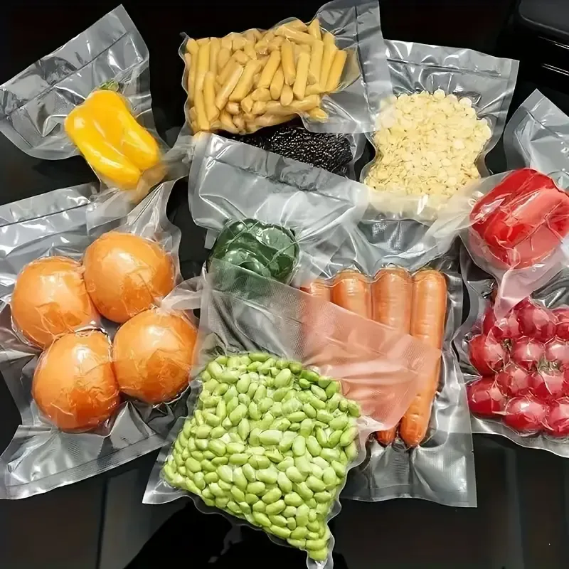 100 Vacuum Sealing Bags 24.99cm*16.99cm Compression Household Fresh-keeping Bags Thickened Fresh-keeping Bags Suitable for Vacuum Sealing Machines Braised Pork, Dumplings, Bacon, Kitchen Storage and Storage, Kitchen Accessories