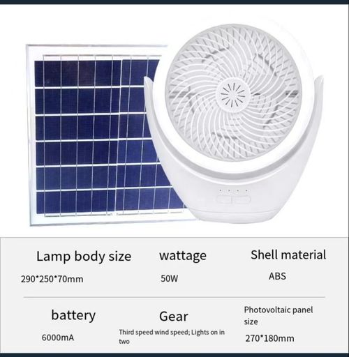Portable Illumination and Cool - Solar Camping Lamp for Africa