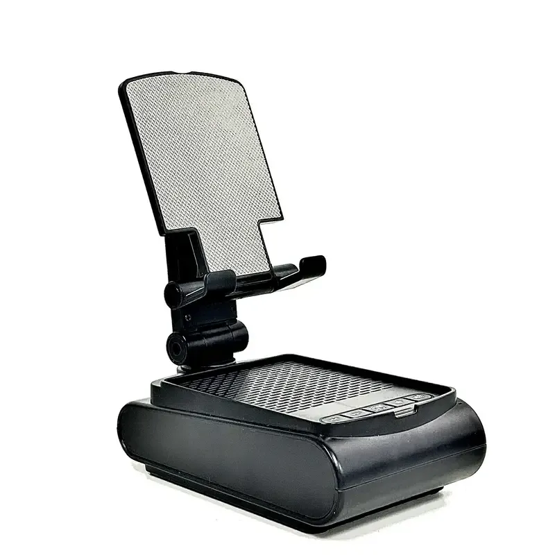Cell Phone Stand With Wireless Speaker And Non-slip Base, Suitable For Indoor And Outdoor And Desktop, Dad's Gifts, Gifts For Family And Friends, Portable Mobile Phone Stand Speaker For Party Camping