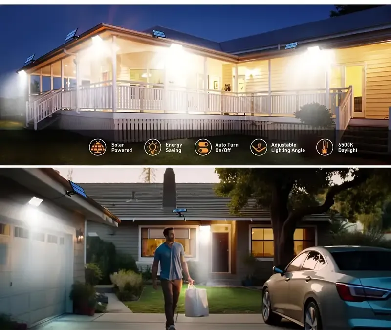 Solar-Powered Outdoor Lights With Motion Sensor - 234 Led, 3 Lighting Modes, 6500K, Easy Install For Yard, Garden, Pathway & Patio Security