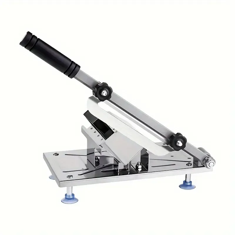 Stainless Steel Manual Mandoline Slicer - Adjustable Thickness Kitchen Cutting Tool for Meat, Fruit, and Vegetables - 1pc