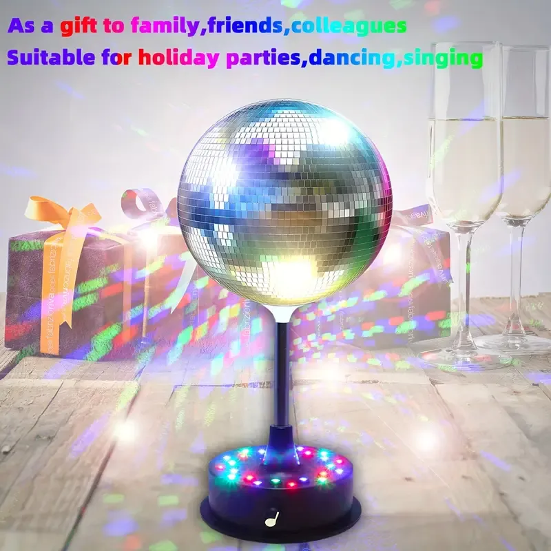 Rotating mirror disco ball lightd