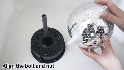 Rotating mirror disco ball lightd
