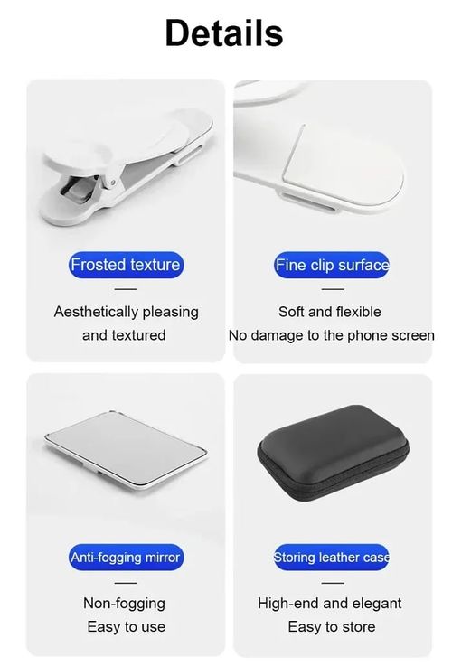 Smartphone Camera Mirror Reflection Clip Kit