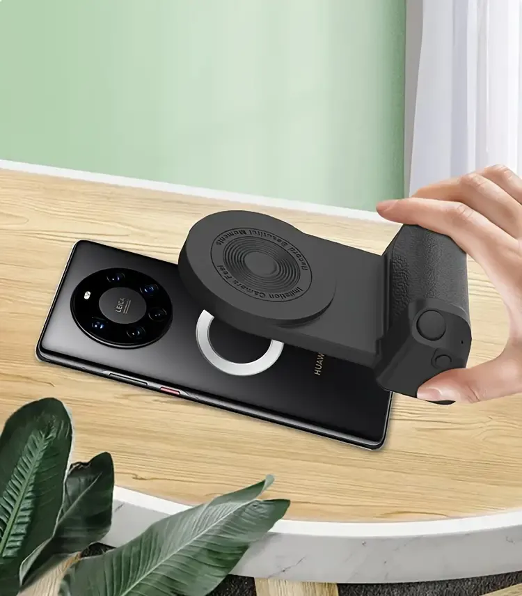 Magnetic Mobile Phone Holder Wireless Wireless Camera Handle Phone Shutter Release Self Camera Handle For Smartphone