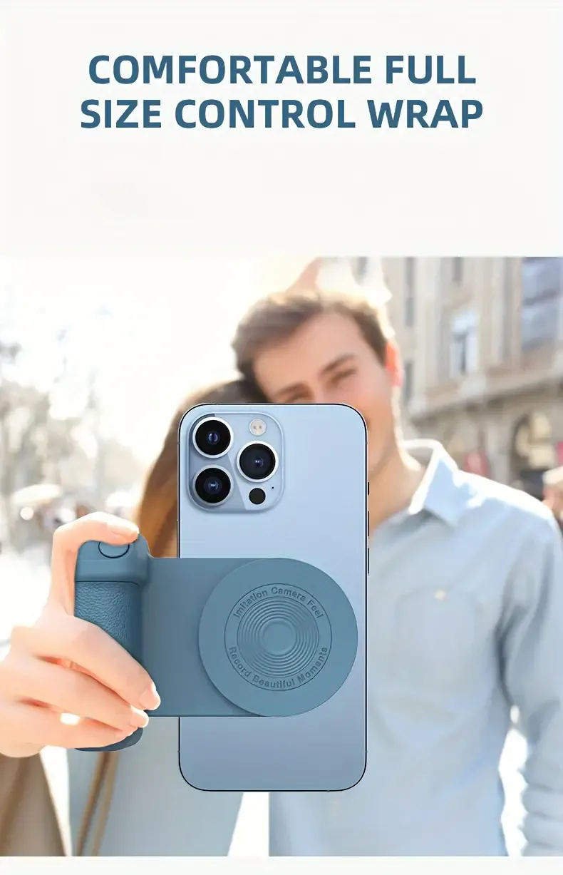 Magnetic Mobile Phone Holder Wireless Wireless Camera Handle Phone Shutter Release Self Camera Handle For Smartphone