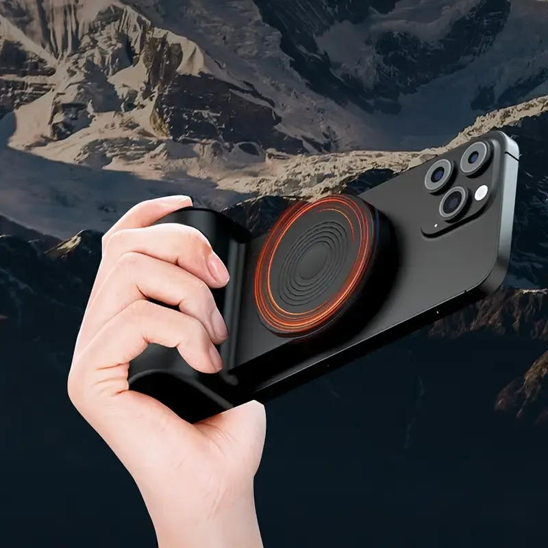 Magnetic Mobile Phone Holder Wireless Wireless Camera Handle Phone Shutter Release Self Camera Handle For Smartphone