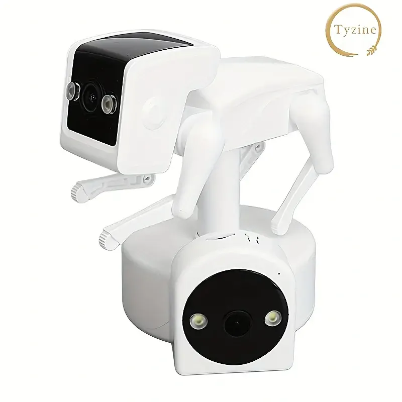 1pc Robot Dog 3MP HD Quality Upgrade Dual Camera (360° Rotation) 6 Layers Of High-definition Lens, 5G High-Speed Transmission, Support Multiple People Watch, Full Color Night Vision, HD Super Clear Night Vision, Smart Motion Detections, USB Connecting With Cloud Storage (TF Card & Plug Not Included) Size 12.01cm X 10.01cm X 14.3cm Monitor Your Home