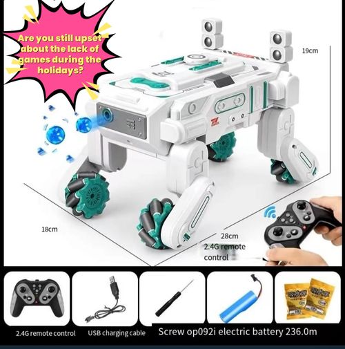 ✨🚀New space mechanical dog water bomb remote control car🚀