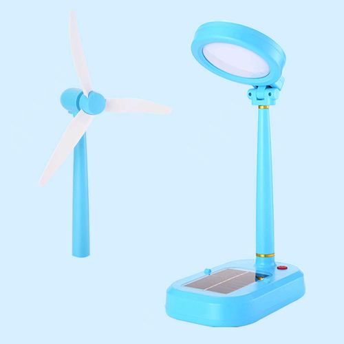 Solar 2 in 1 Rechargeable LED Desk Lamp with Fan,