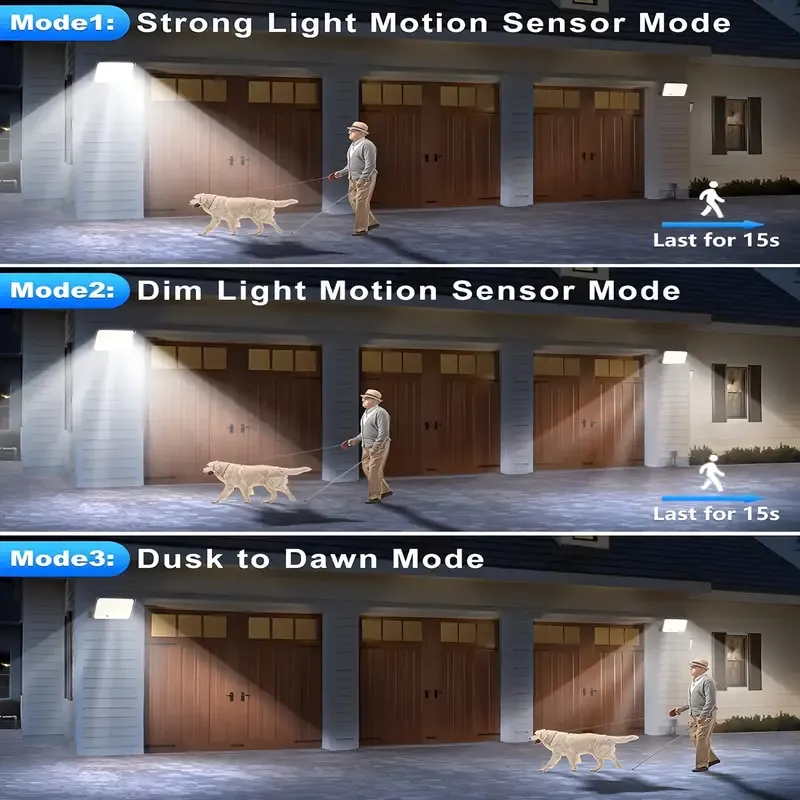 Solar Light, 3 Modes Split Motion Sensor Outdoor Light with Remote Control, Outdoor Wall Light, Solar Flood Light for Yard, Patio, Garden, Garage Indoor