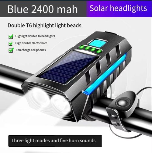 Solar outdoor cycling front and rear lights, super bright for night riding