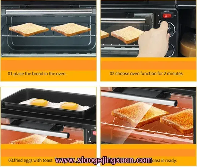 🔥Hot Sale 🔥3 in 1 family breakfast machine