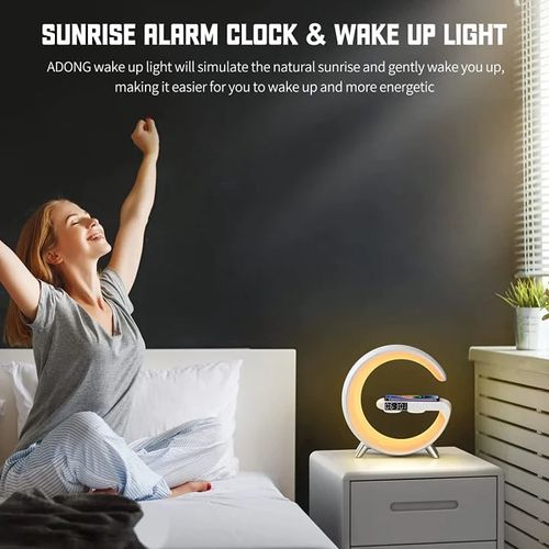 💥Hot Sales - 49% OFF🎉Multifunctional Bluetooth Speaker-Colorful Atmosphere Light Wireless Charging and Clock All-in-one Machine