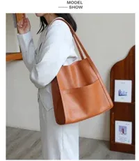 🔥Last Day Promotion 49% OFF⏰Solid color simple genuine leather shoulder bag🔥