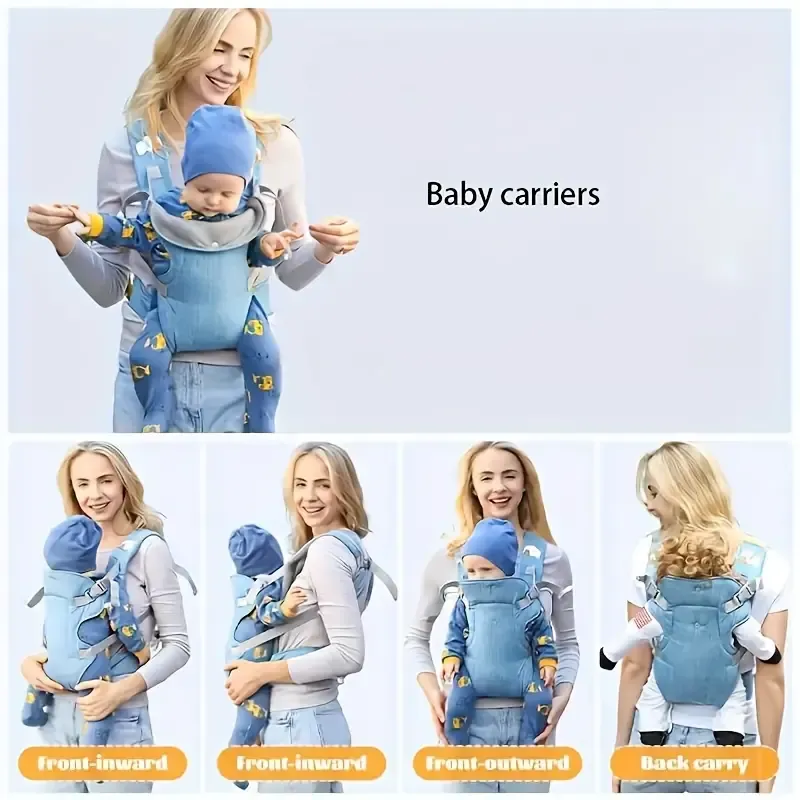 Ergonomic Baby Carrier, Multifunctional Front & Back Baby Carrier, Christmas Halloween Thanksgiving Day Easter New Year's Gift