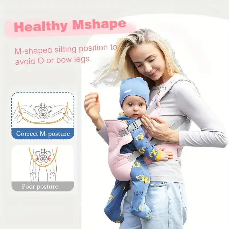 Ergonomic Baby Carrier, Multifunctional Front & Back Baby Carrier, Christmas Halloween Thanksgiving Day Easter New Year's Gift