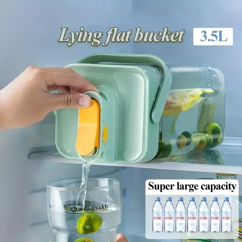 3.5L Portable Water Dispenser: 2 Colors Available, 2.54 cm Light Green, ABS Material, Perfect for Home, Office, or On-the-Go