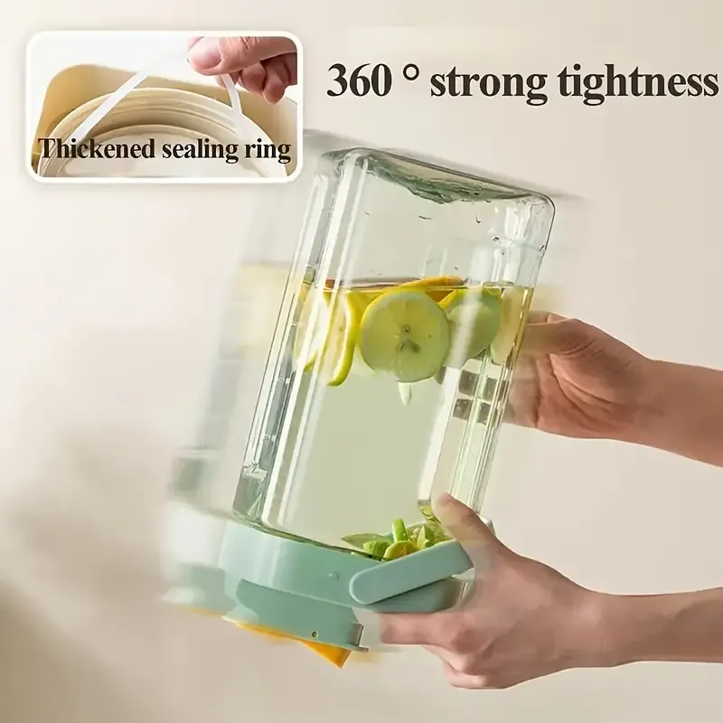 3.5L Portable Water Dispenser: 2 Colors Available, 2.54 cm Light Green, ABS Material, Perfect for Home, Office, or On-the-Go