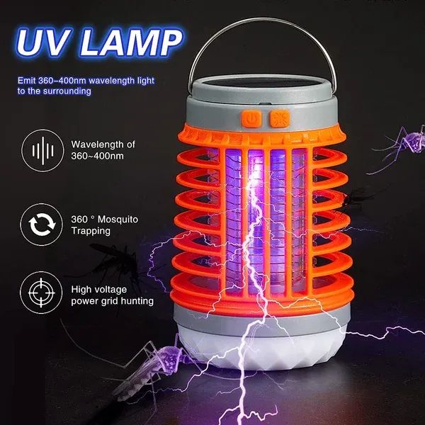 ✨Spring Mega Sale: 49% discount⛺️🦟Multifunctional Solar camping Mosquito Killer Lamp
