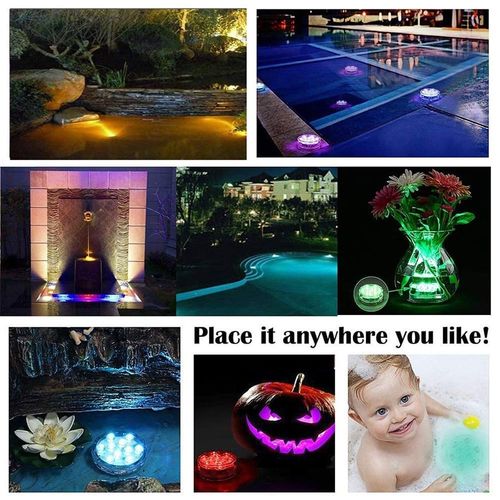 Submersible LED Pool Lights (RF Remote Control )