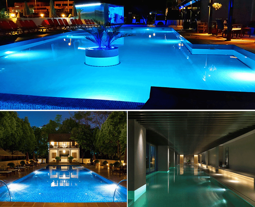 Submersible LED Pool Lights (RF Remote Control )